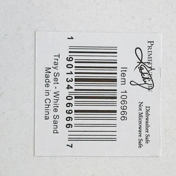 Tray Set - Blue Water White Sand Drink In Hand NEW - Picture 9 of 9